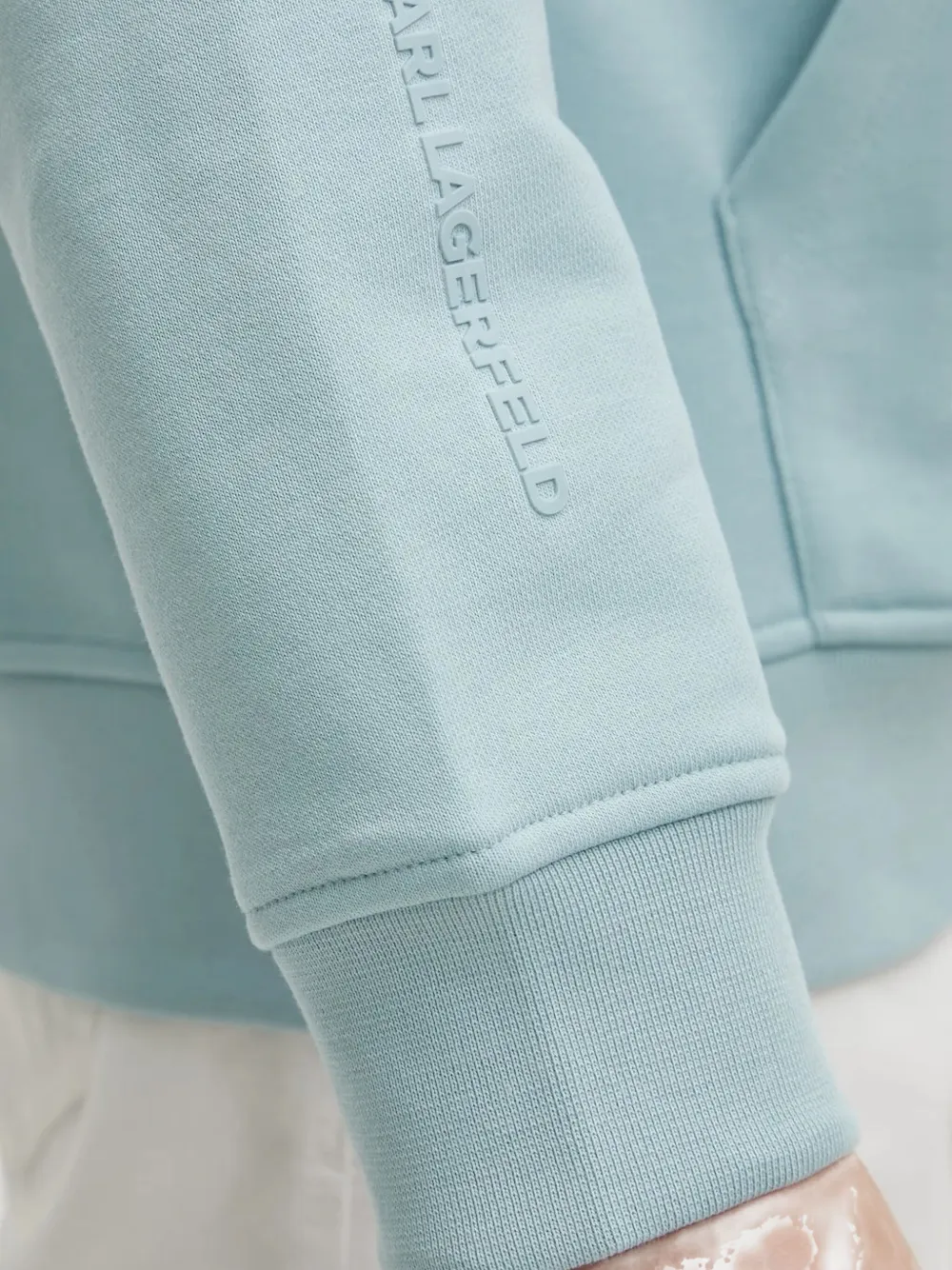 Karl Lagerfeld Ikon hoodie met logopatch Blauw