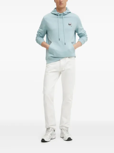 Karl Lagerfeld Ikon logo-patch hoodie