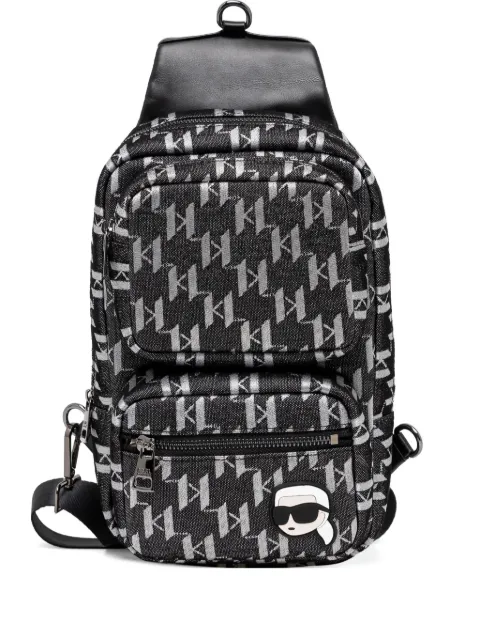 Karl Lagerfeld K/monogram compact backpack