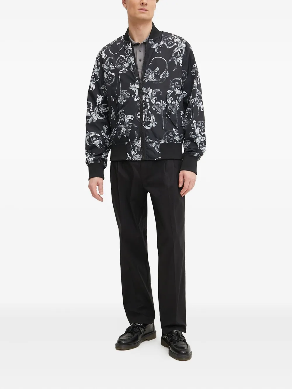 Karl Lagerfeld logo-patch polo shirt | Image 2