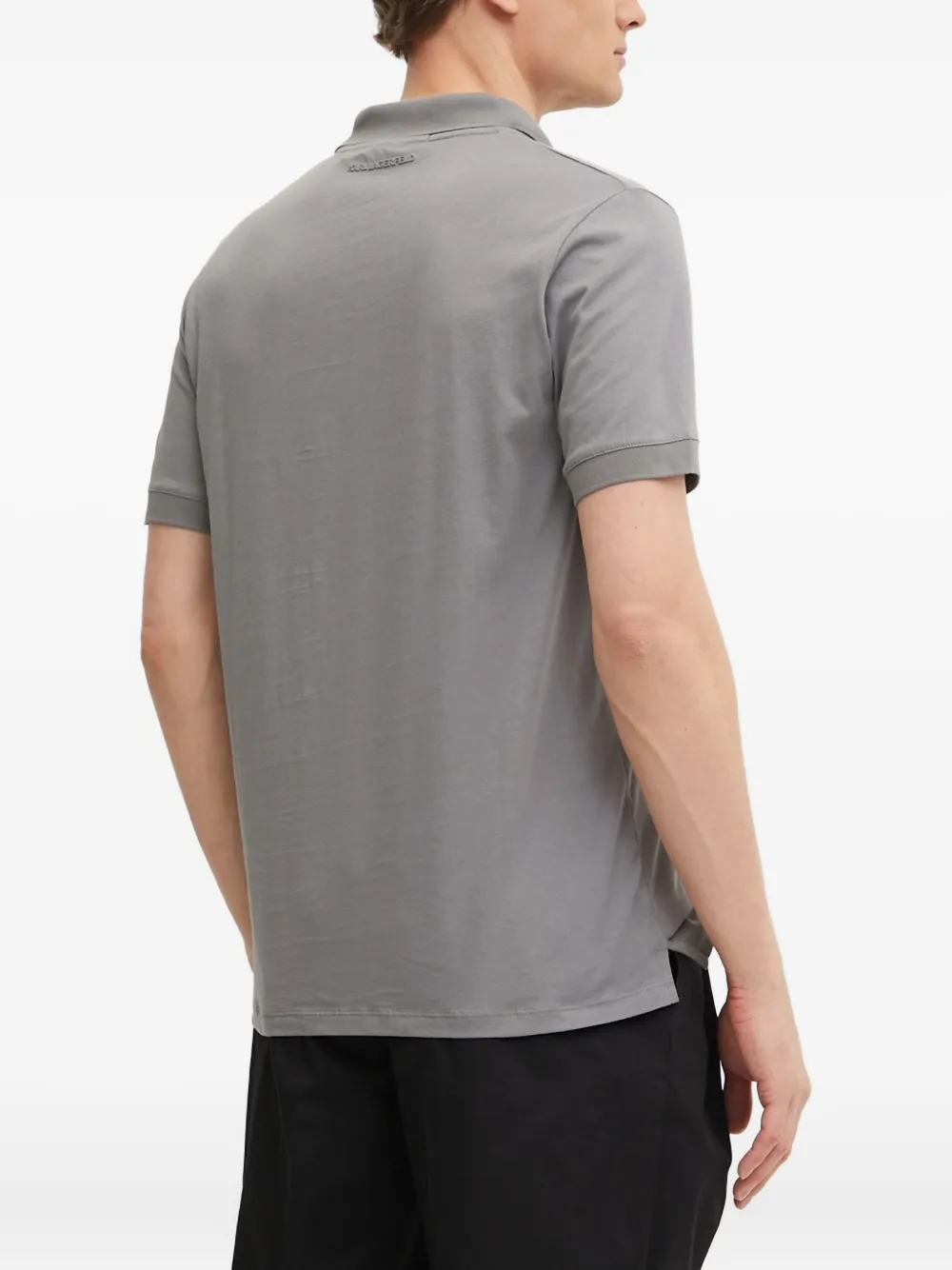 Karl Lagerfeld Poloshirt met logopatch Grijs