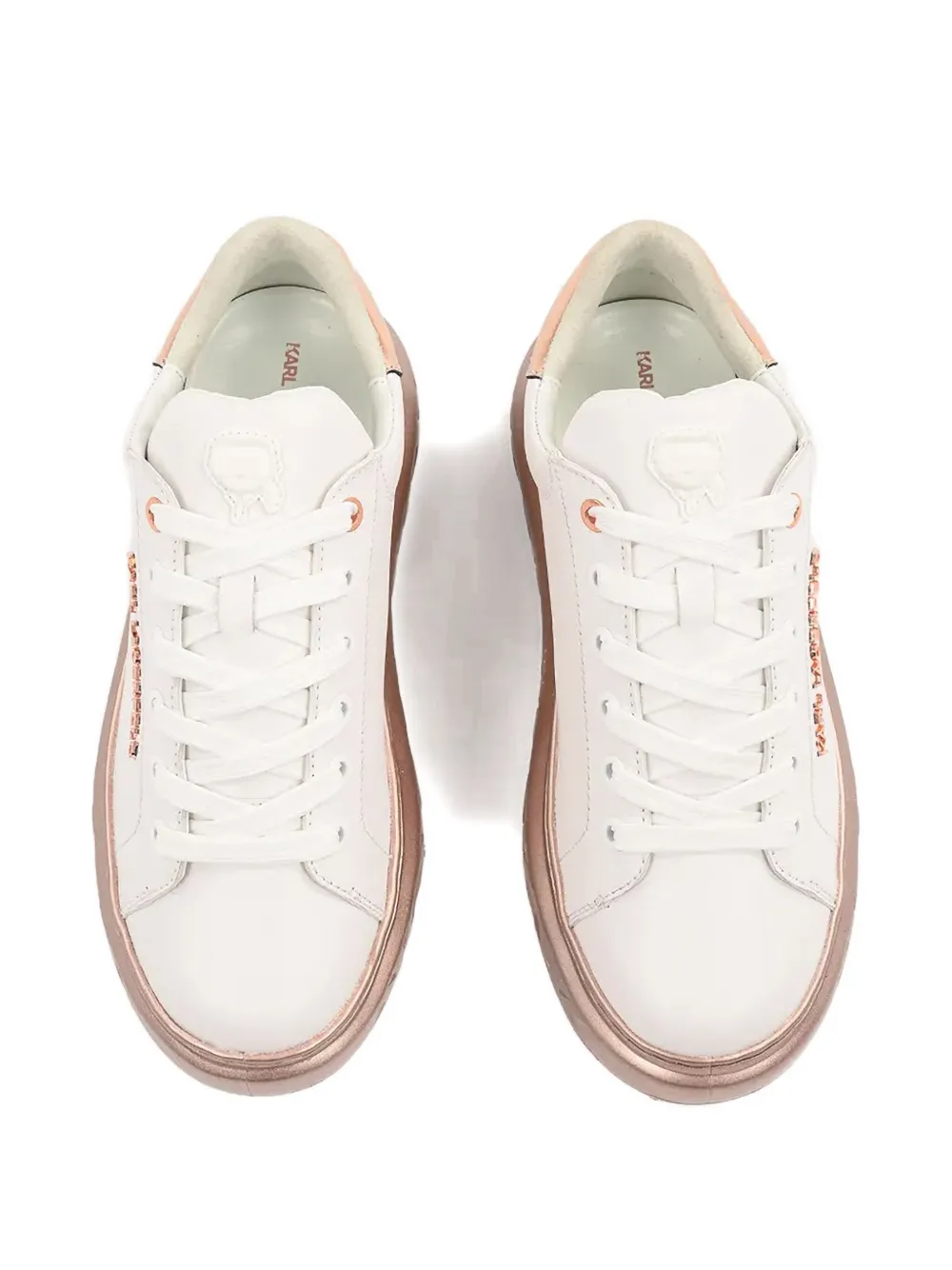 KARL LAGERFELD LOGO-LETTERING SNEAKERS