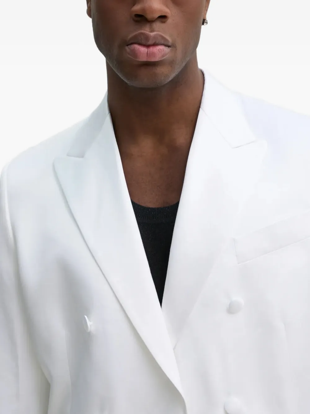 Karl Lagerfeld Blazer met dubbele rij knopen Wit