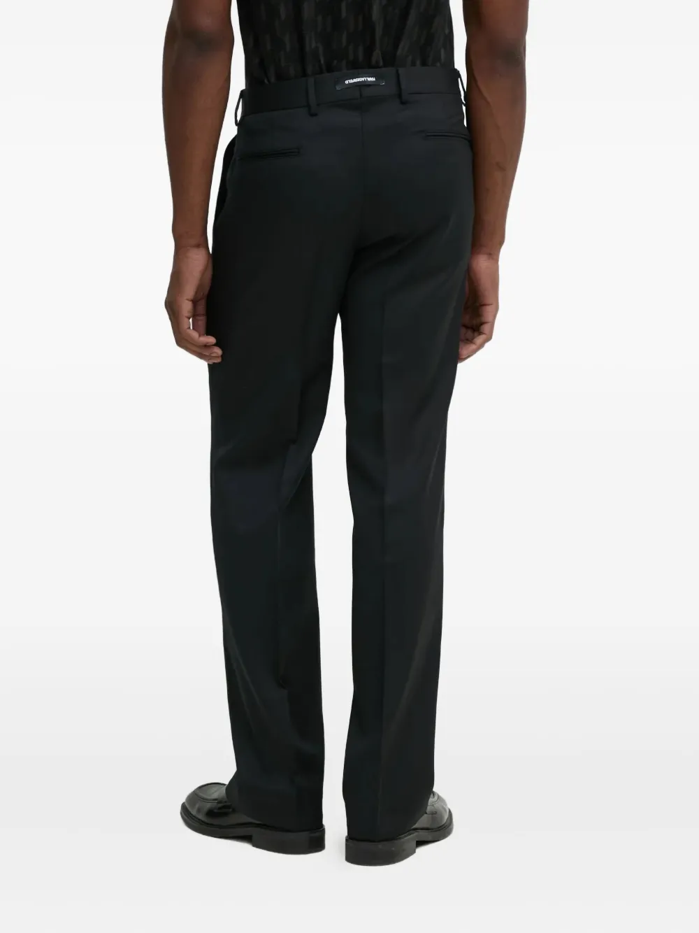 Karl Lagerfeld Broek met geplooide voorkant Zwart