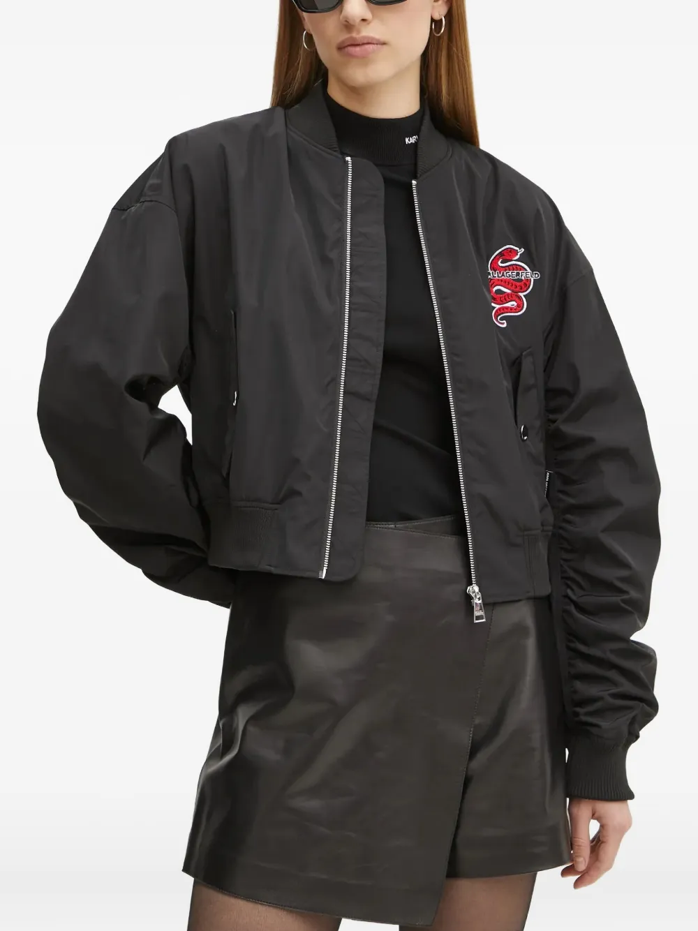 Karl Lagerfeld Bomberjack Zwart