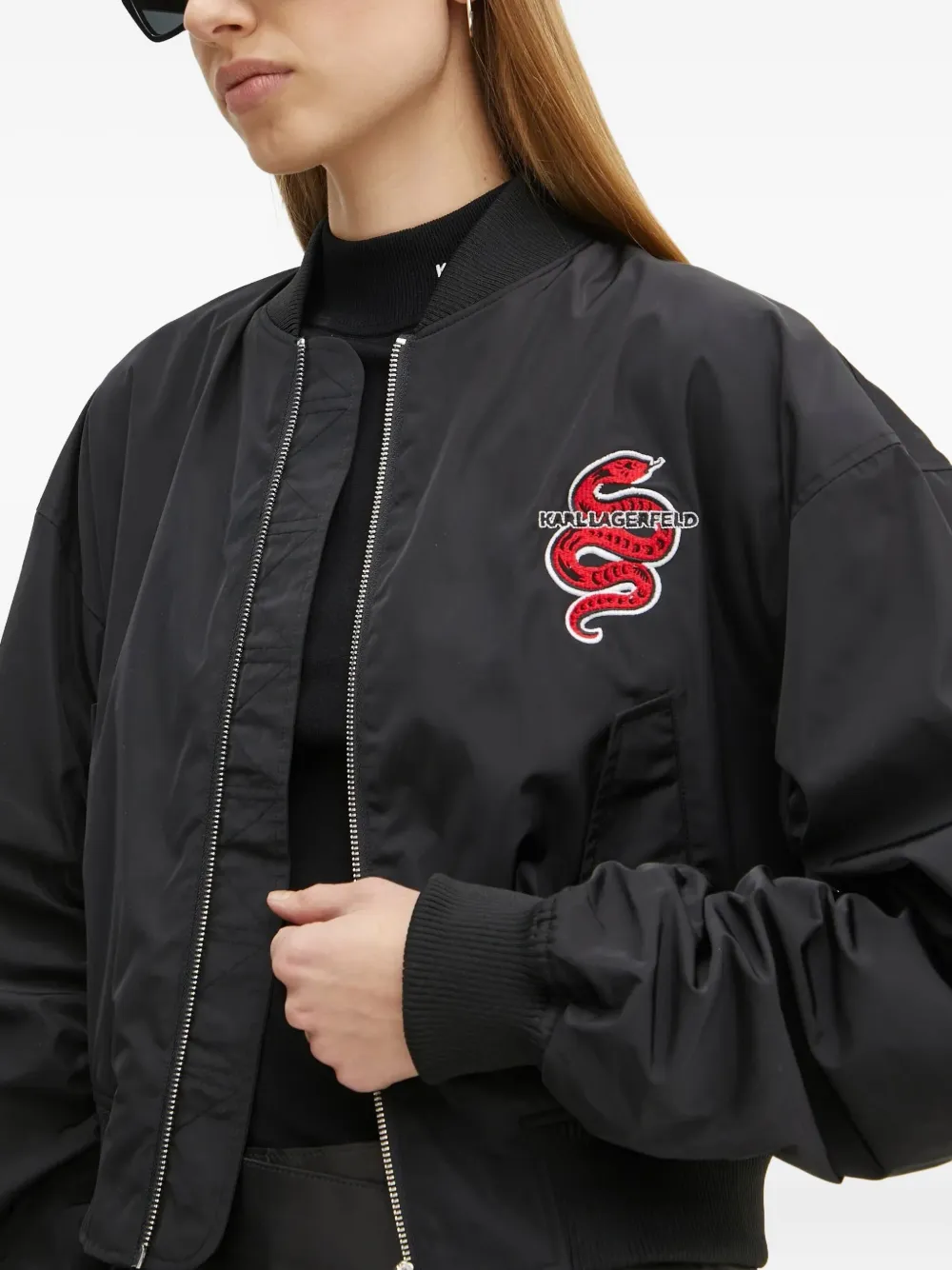 Karl Lagerfeld Bomberjack Zwart