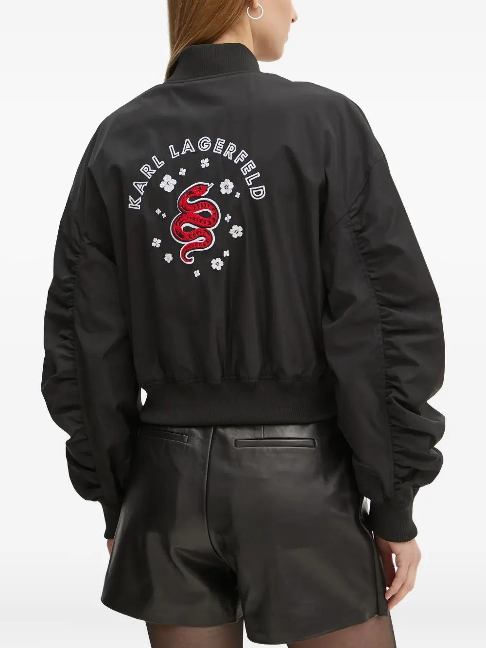 Karl Lagerfeld Bomberjack Zwart