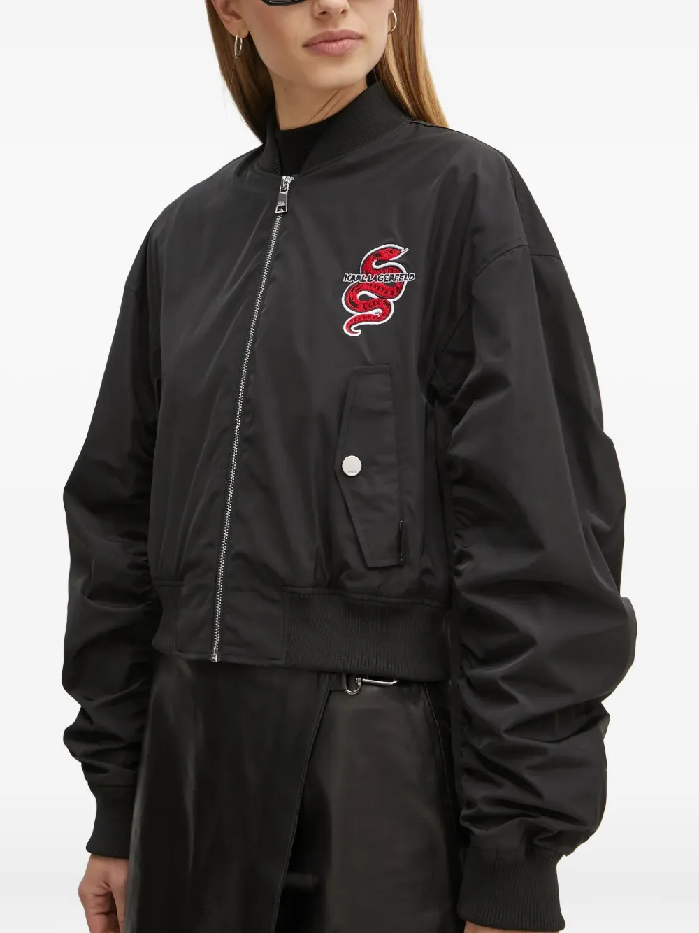 Karl Lagerfeld Bomberjack Zwart