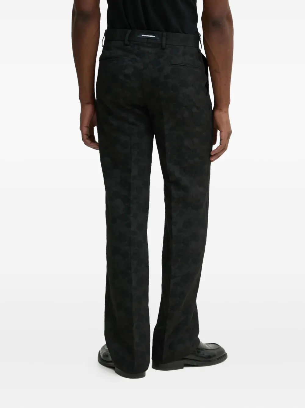 Karl Lagerfeld Pantalon met monogram Zwart