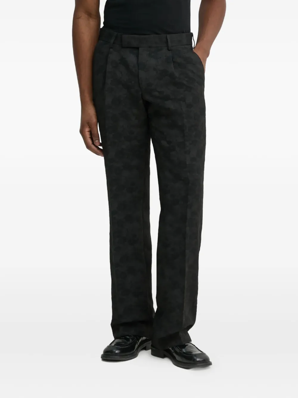 Karl Lagerfeld monogram tailored trousers | Black | Image 1