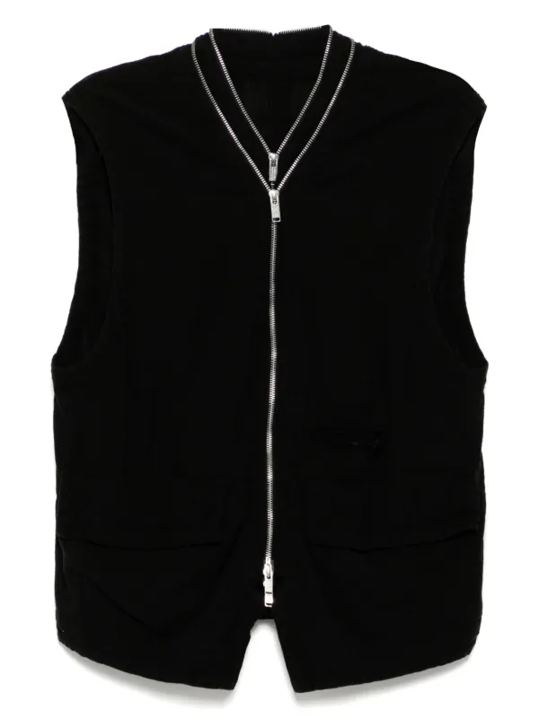 Undercover zip-up Gilet | Black | FARFETCH RO