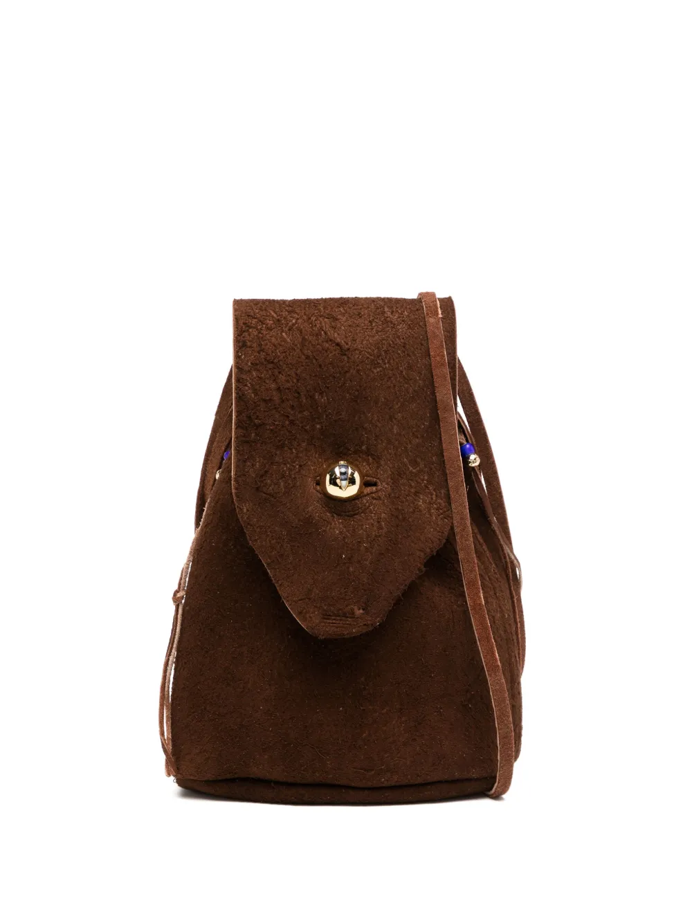 Undercover leather messenger bag – Brown