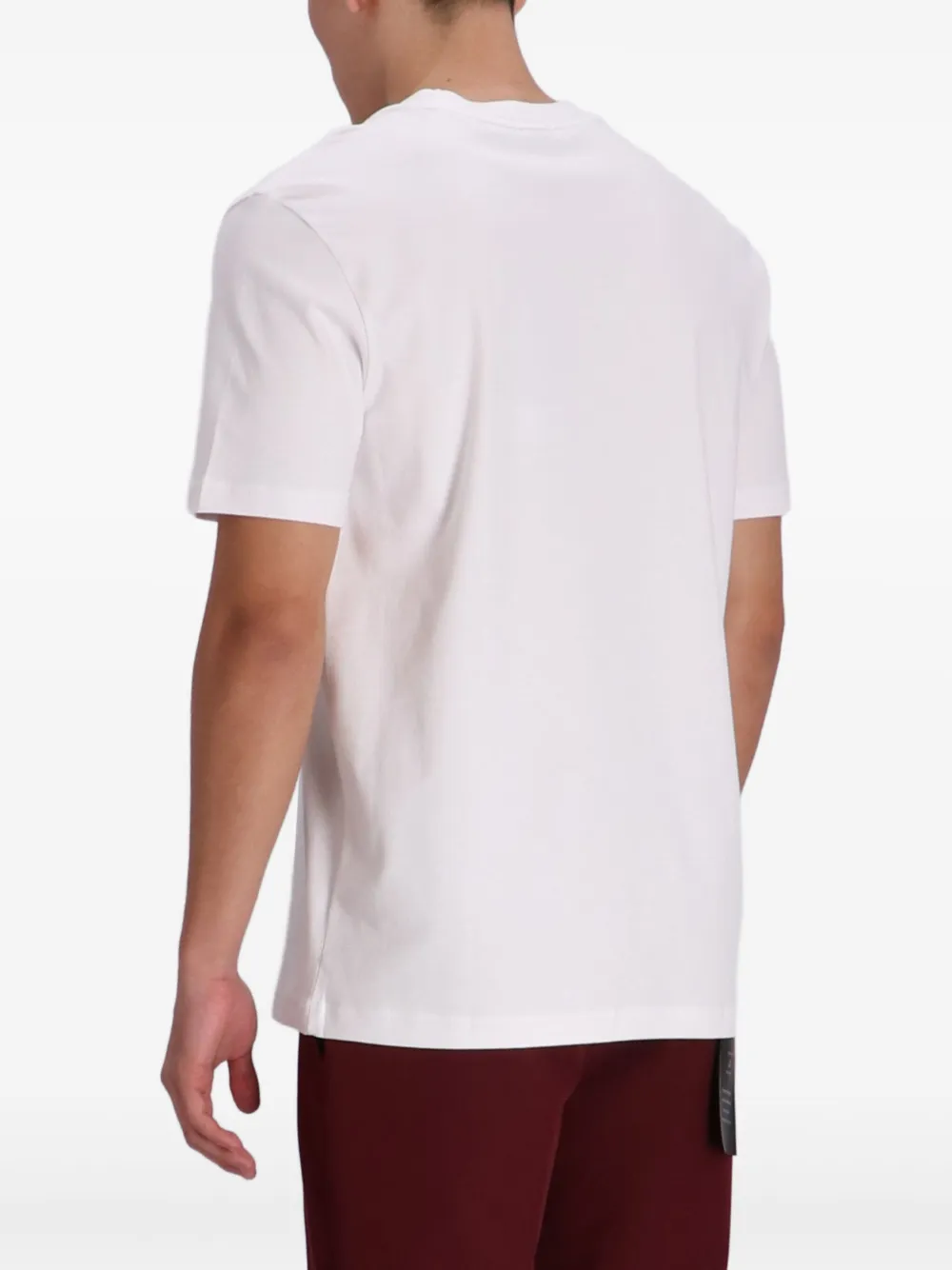 BOSS T-shirt met logo-applicatie Wit