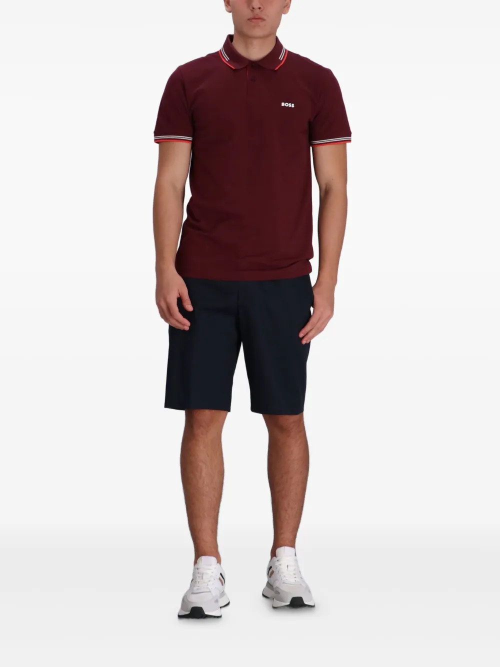 BOSS Paule poloshirt - Rood