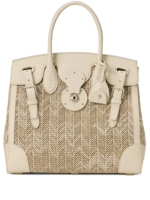 Ralph Lauren Collection Ricky 33 Shoulder Bag in Neutrals