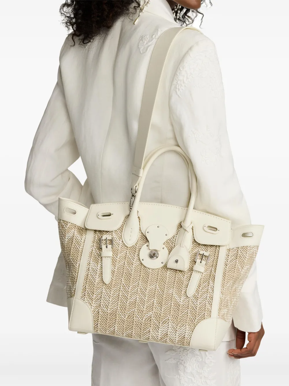 Ralph Lauren Collection Ricky 33 schoudertas Beige