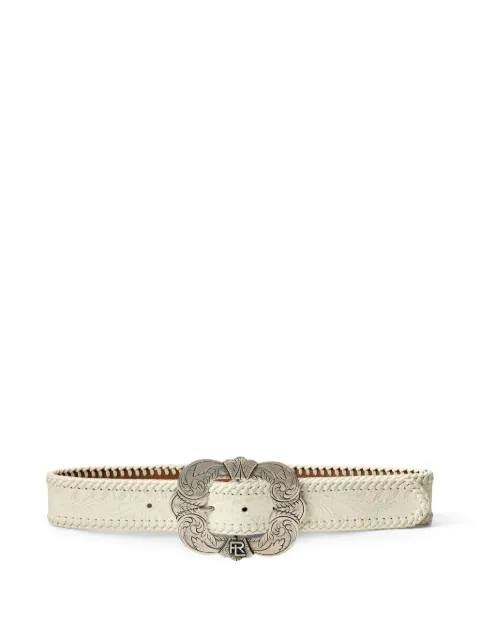 Ralph Lauren Collection 雕刻扣环腰带