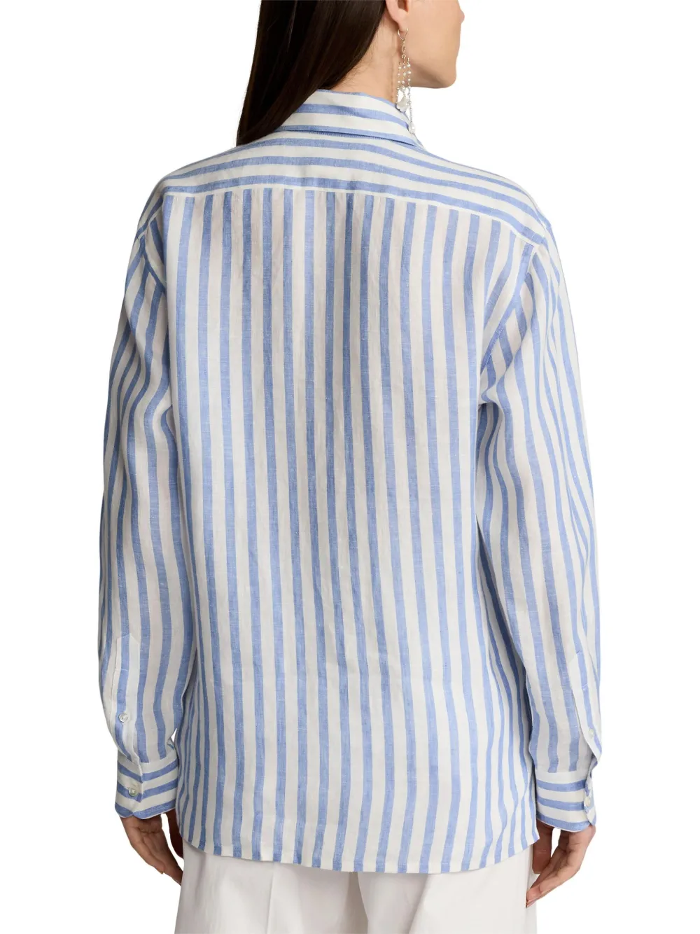 Ralph Lauren Collection Linnen blouse Blauw
