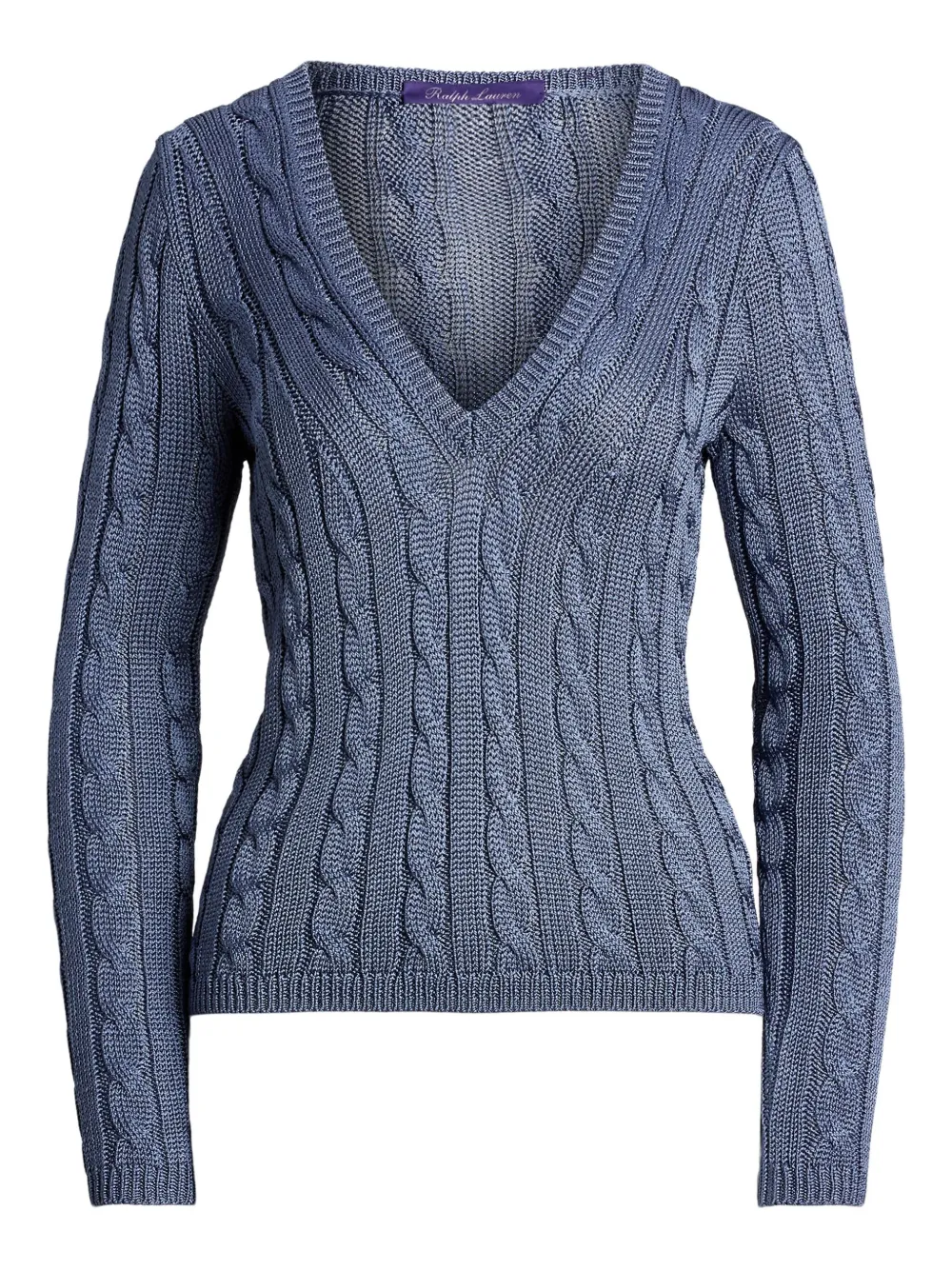 cable-knit jumper