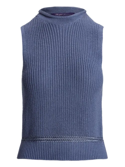 Haut en maille à design nervuré - Ralph Lauren Collection - Modalova