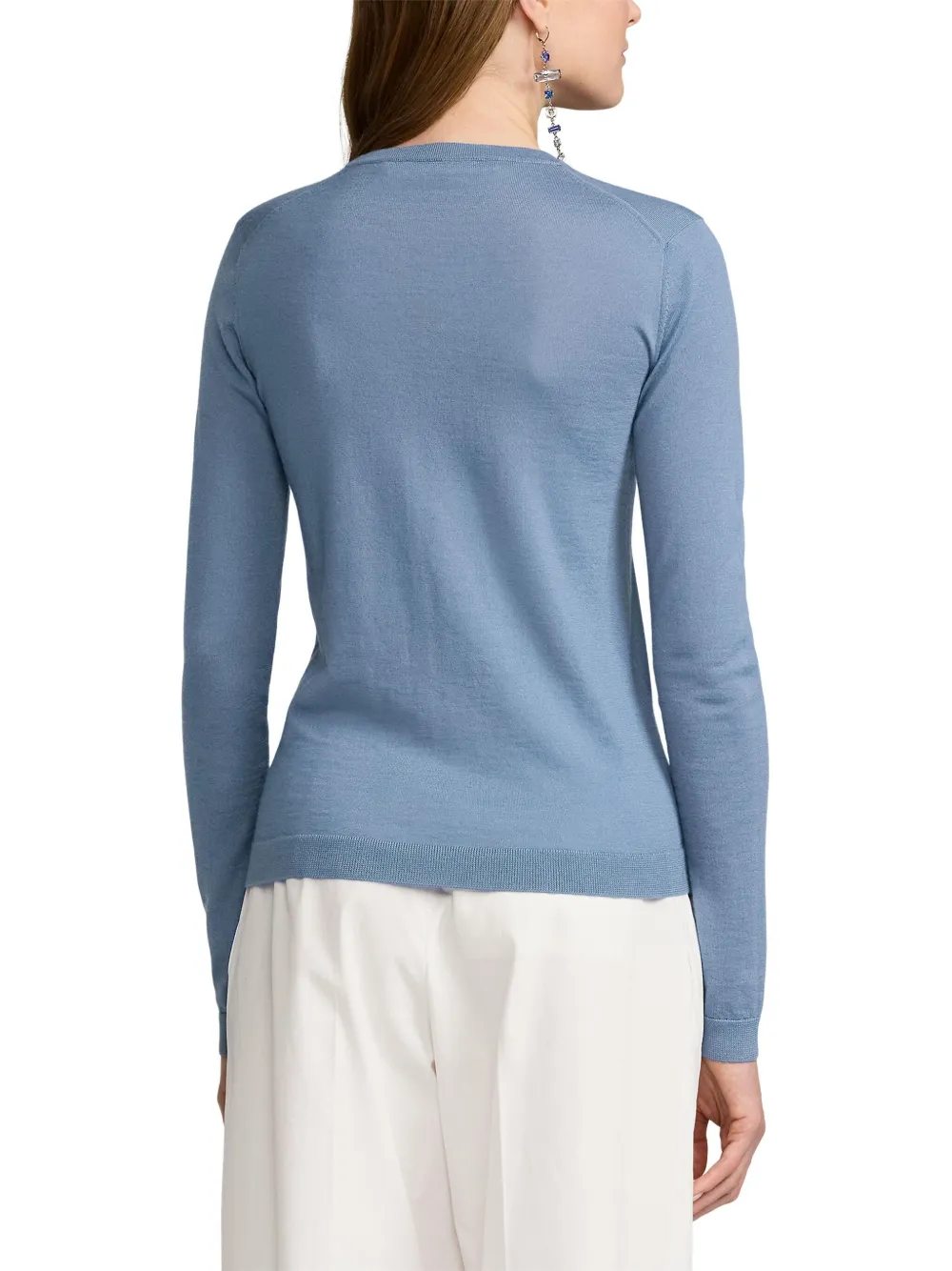Ralph Lauren Cashmere Crew-neck Sweater In Blau