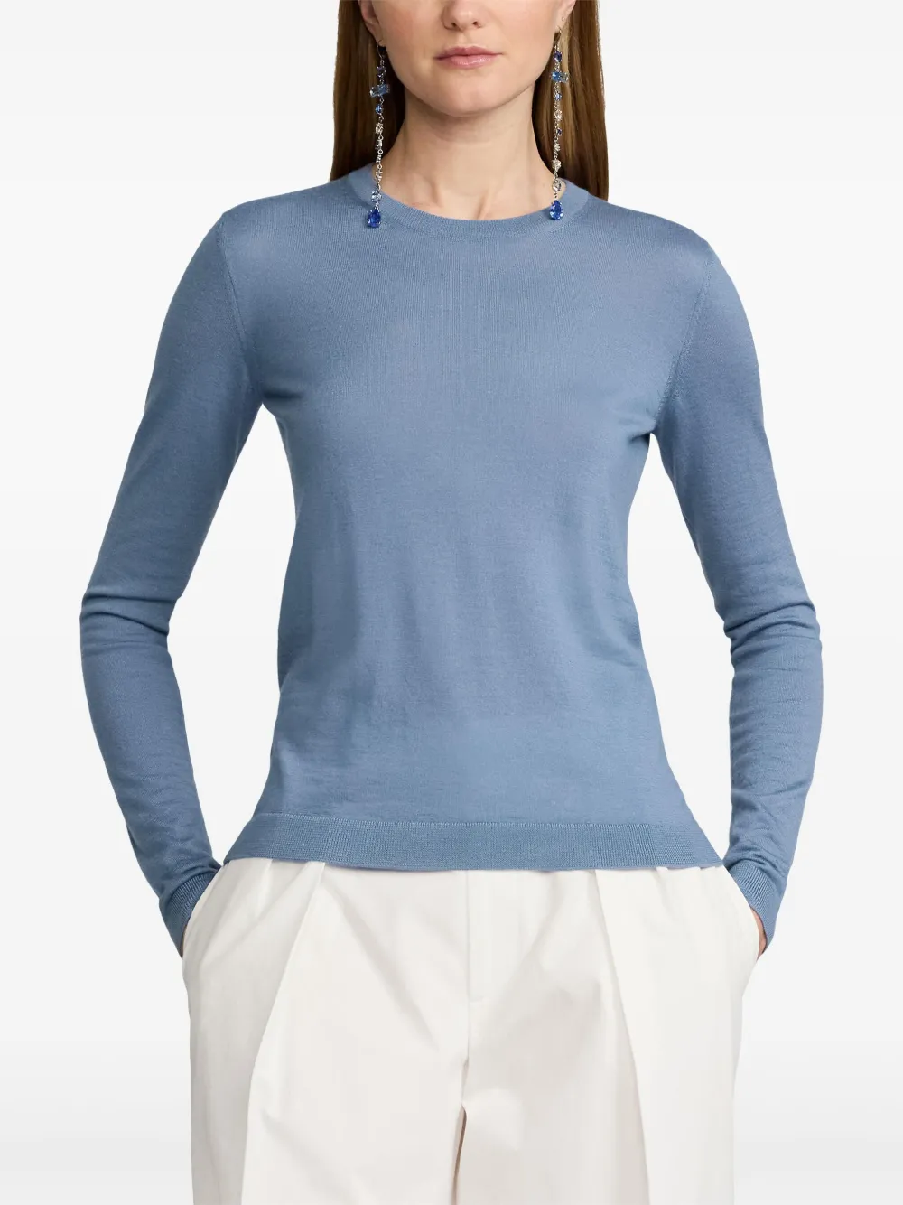 Ralph Lauren Collection Kasjmier T-shirt Blauw