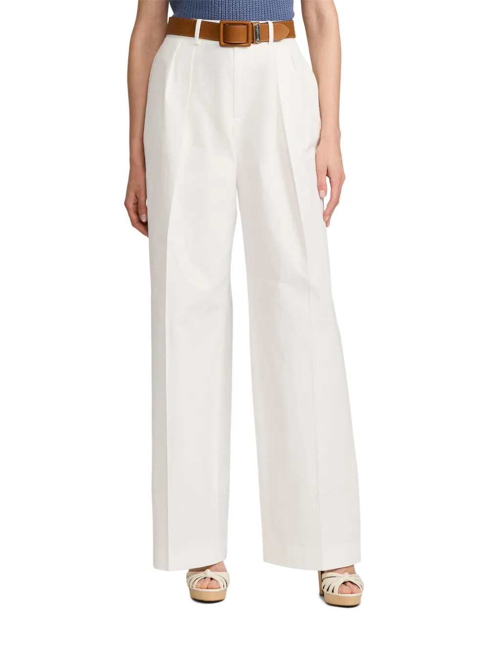 Ralph Lauren Collection Katoenen broek Wit