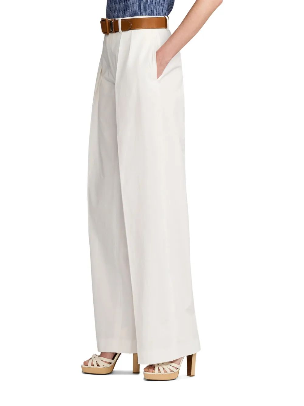 Ralph Lauren Collection Katoenen broek Wit