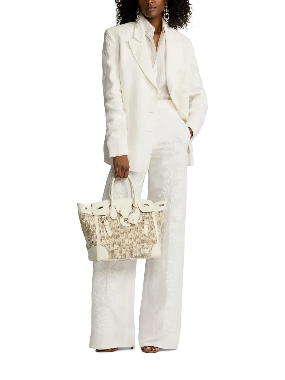 Shop Ralph Lauren Collen Blazer In Weiss