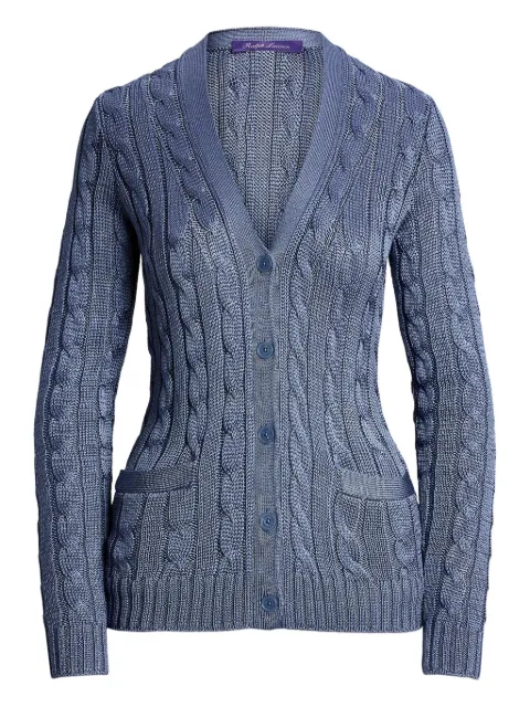 Ralph Lauren Collection cable-knit silk cardigan
