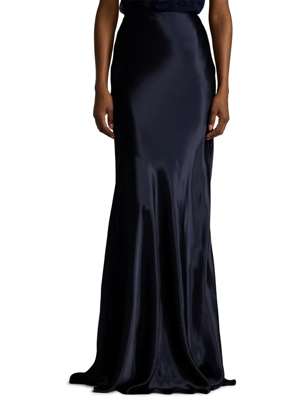 RALPH LAUREN SATIN-FINISH SKIRT