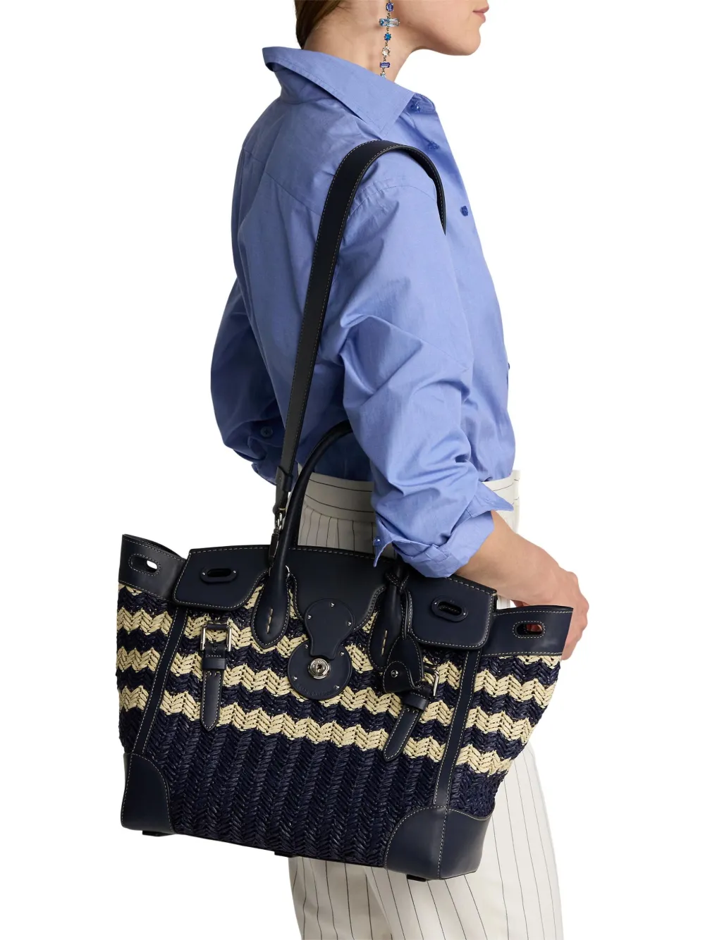Ralph Lauren Collection Ricky 33 shopper Blauw