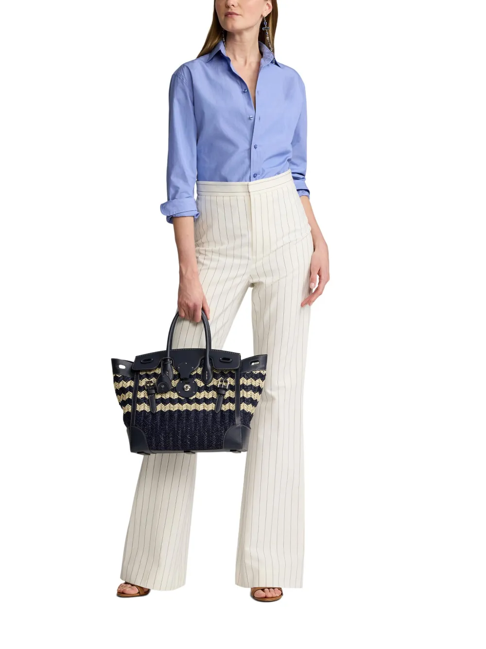 Ralph Lauren Collection Ricky 33 shopper Blauw