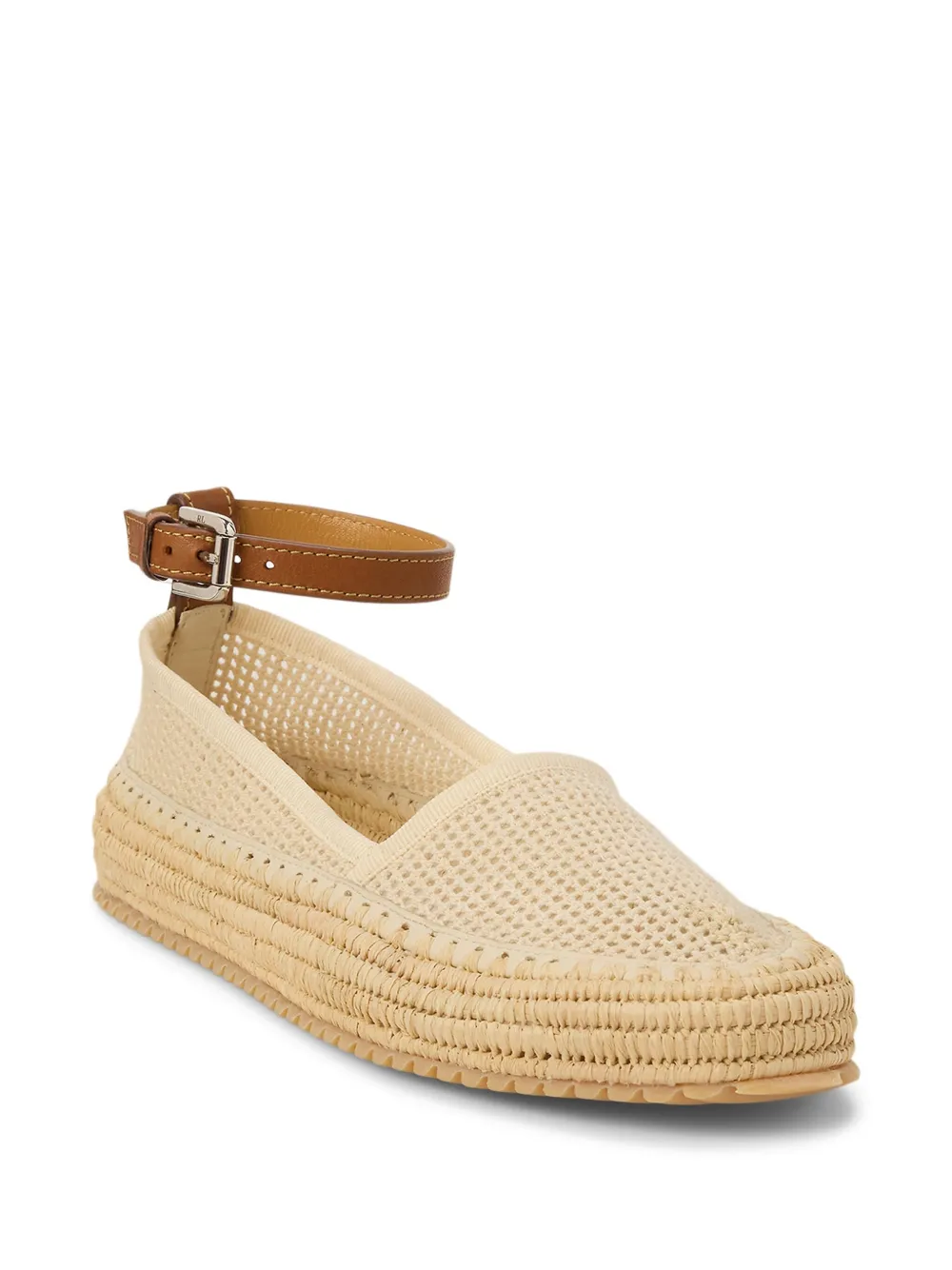 Ralph Lauren Collection Espadrille com tira no tornozelo | Espadrille com salto | Image 2