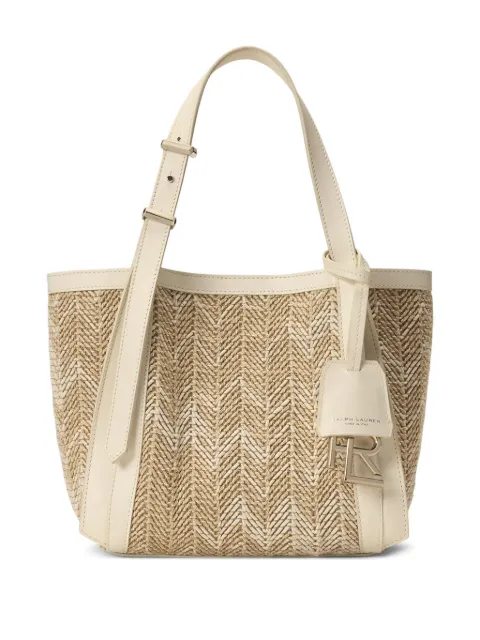 Ralph Lauren Collection tote de yute pequeña