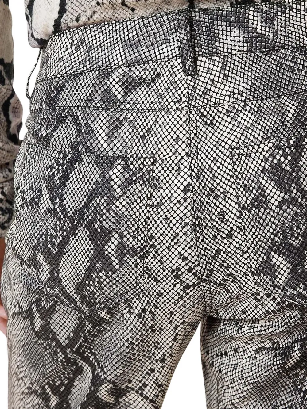 Allsaints Snake-print Trousers In Animal Print