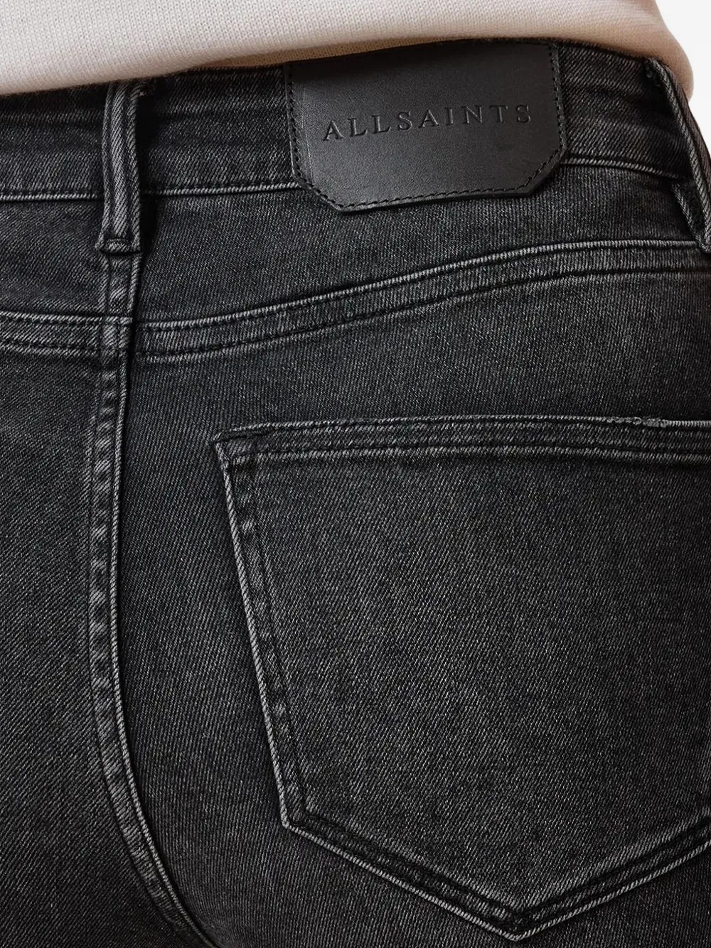 AllSaints Jeans met logopatch Zwart