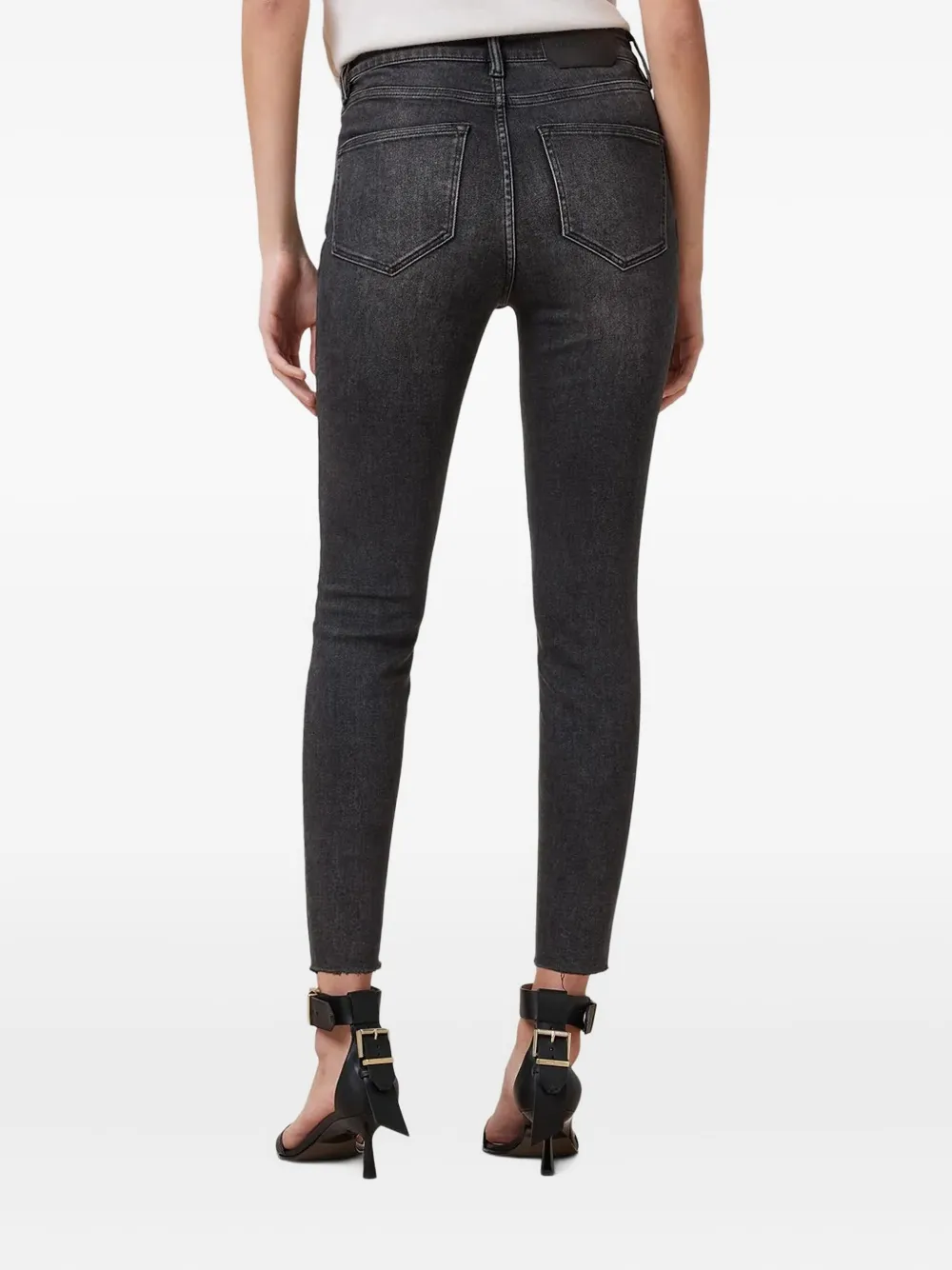 AllSaints Jeans met logopatch - Zwart