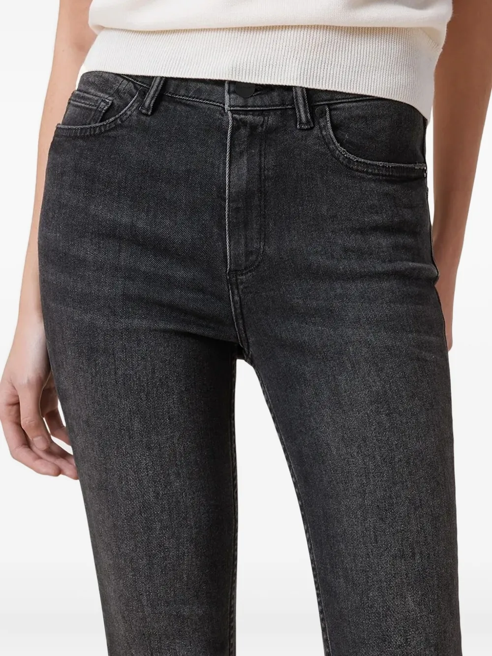 AllSaints Jeans met logopatch Zwart