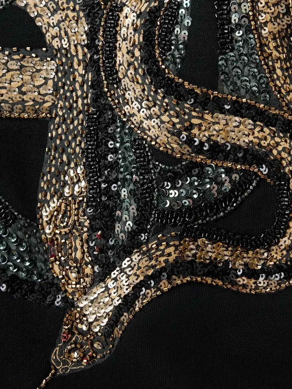 Allsaints Sequin-embellished Sweatshirt In Black