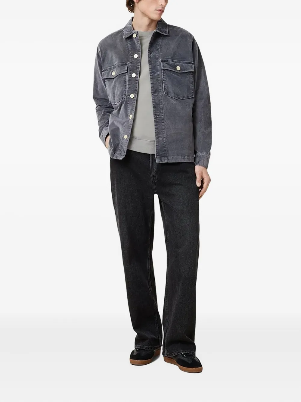 AllSaints logo sweatshirt - Grijs