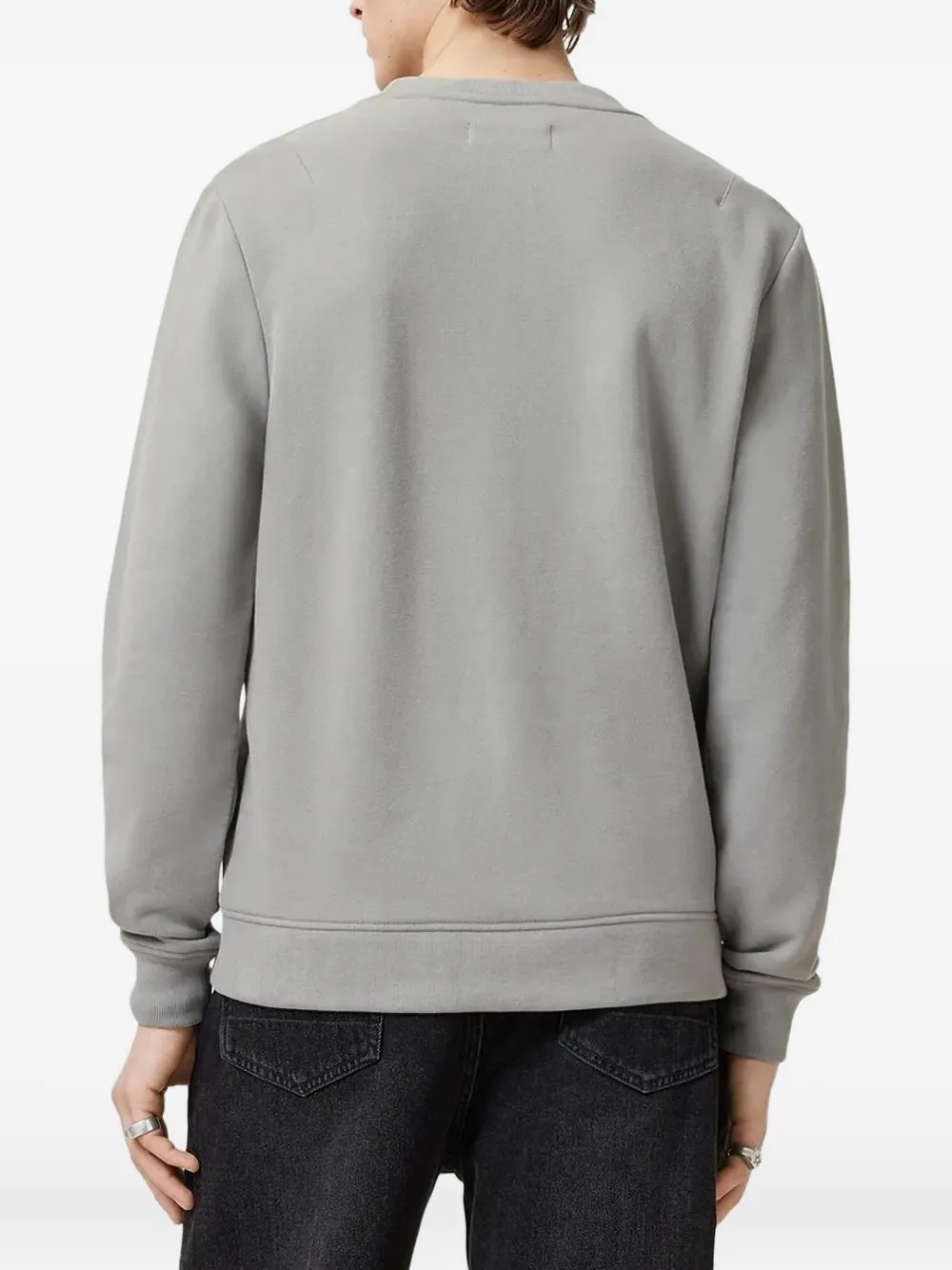 AllSaints Sweater met logo Grijs