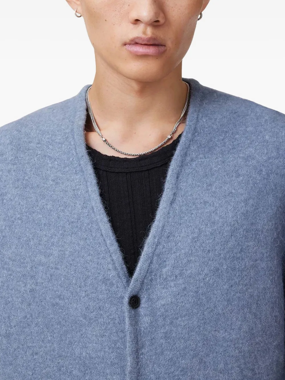 AllSaints Gebreid vest Blauw