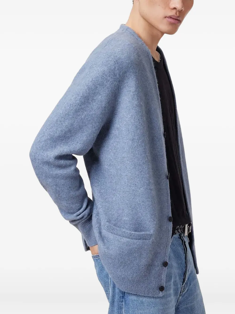 AllSaints Gebreid vest Blauw