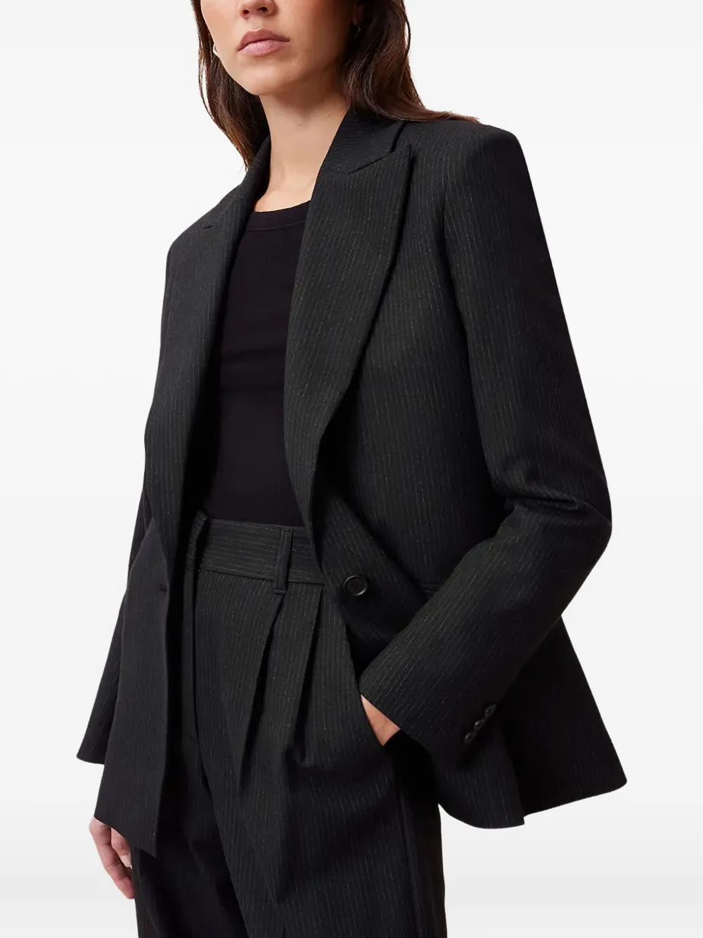AllSaints Pinnie pinstripe single-breasted blazer | Blazers | Image 2