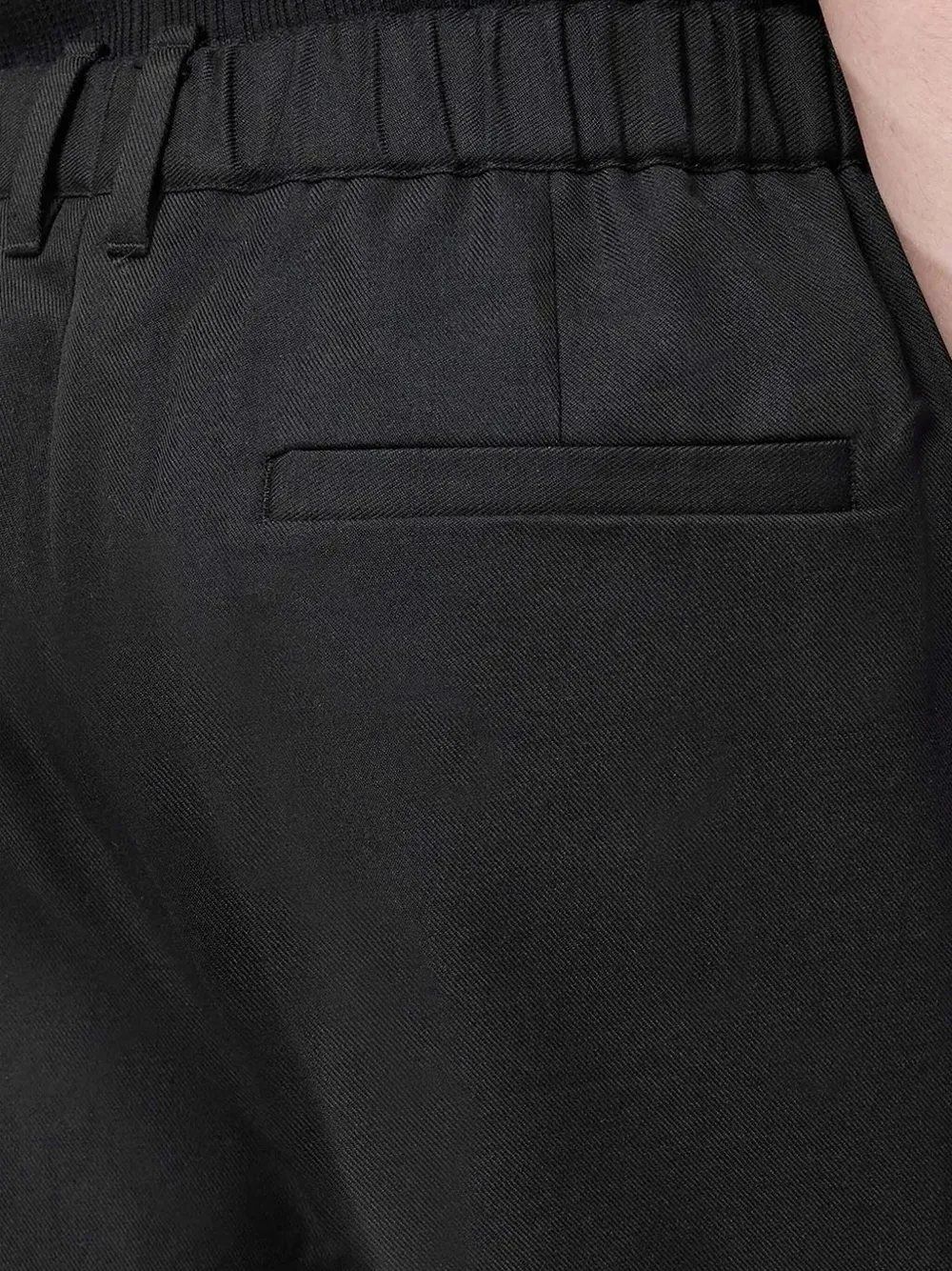 AllSaints elasticated-waistband trousers Zwart