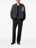AllSaints snake-embroidered cardigan - Grey