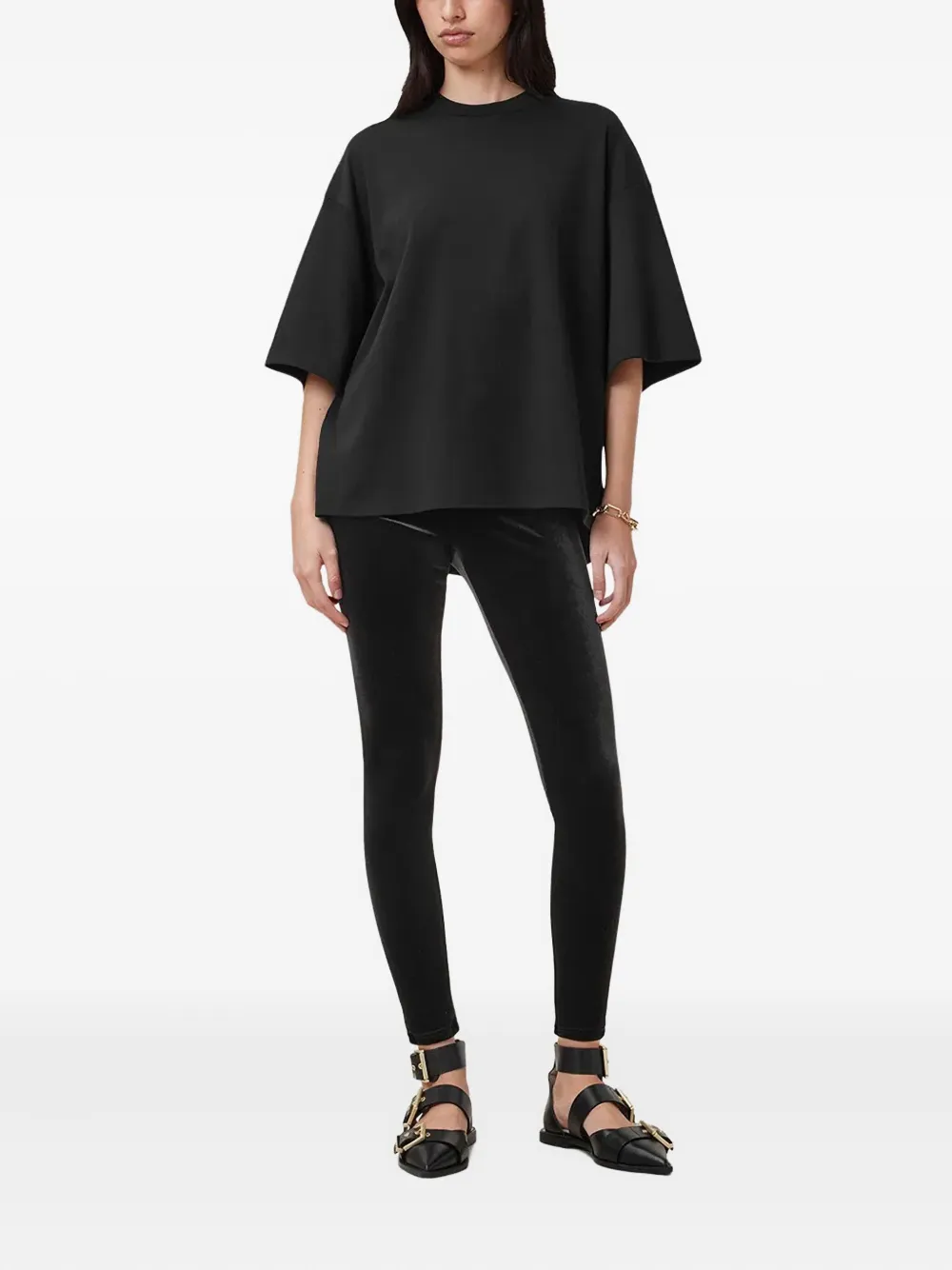 AllSaints Cora fluwelen legging Zwart