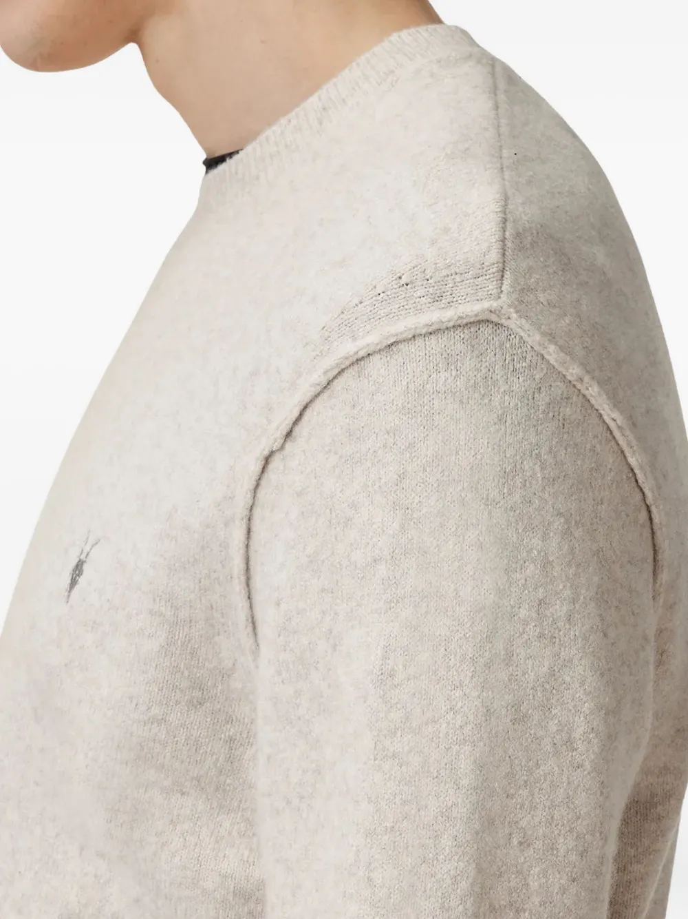 AllSaints Trui met ronde hals Beige