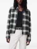 AllSaints checked zip-up jacket - Black